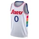 Oshae Brissett ＃0 Youth Swingman 2024/25 Philadelphia 76ers White City Edition Jersey