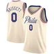 Oshae Brissett ＃0 Youth Swingman Cream Philadelphia 76ers Jersey - City Edition