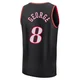 Paul George ＃8 Men's Black Philadelphia 76ers Fast Break Classic Edition Jersey