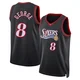 Paul George ＃8 Youth Swingman Black Philadelphia 76ers Classic Edition Jersey