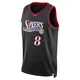 Paul George ＃8 Youth Swingman Black Philadelphia 76ers Classic Edition Jersey