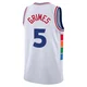 Quentin Grimes ＃5 Youth Swingman 2024/25 Philadelphia 76ers White City Edition Jersey