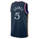 Quentin Grimes ＃5 Youth Swingman 2025/26 Philadelphia 76ers Navy City Edition Jersey