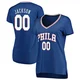 Reggie Jackson ＃00 Women's Royal Philadelphia 76ers Fast Break Jersey - Icon Edition