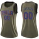 Reggie Jackson ＃00 Women's Swingman Green Philadelphia 76ers Salute to Service Jersey