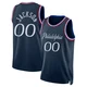 Reggie Jackson ＃00 Youth Swingman 2025/26 Philadelphia 76ers Navy City Edition Jersey
