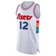 Trendon Watford ＃12 Men's Authentic 2024/25 Philadelphia 76ers White City Edition Jersey