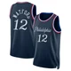 Trendon Watford ＃12 Men's Swingman 2025/26 Philadelphia 76ers Navy City Edition Jersey