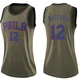 Trendon Watford ＃12 Women's Swingman Green Philadelphia 76ers Salute to Service Jersey