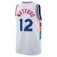 Trendon Watford ＃12 Youth Swingman 2024/25 Philadelphia 76ers White City Edition Jersey