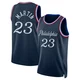 Tyrese Martin ＃23 Men's Swingman 2025/26 Philadelphia 76ers Navy City Edition Jersey