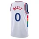 Tyrese Maxey ＃0 Men's Swingman 2024/25 Philadelphia 76ers White City Edition Jersey