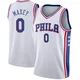 Tyrese Maxey ＃0 Men's Swingman White Philadelphia 76ers Jersey - Association Edition