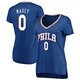 Tyrese Maxey ＃0 Women's Royal Philadelphia 76ers Fast Break Jersey - Icon Edition