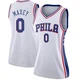 Tyrese Maxey ＃0 Women's Swingman White Philadelphia 76ers Jersey - Association Edition