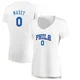 Tyrese Maxey ＃0 Women's White Philadelphia 76ers Fast Break Jersey - Association Edition