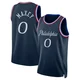 Tyrese Maxey ＃0 Youth Swingman 2025/26 Philadelphia 76ers Navy City Edition Jersey