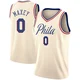 Tyrese Maxey ＃0 Youth Swingman Cream Philadelphia 76ers Jersey - City Edition